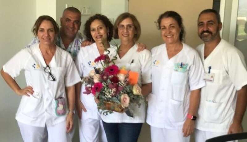 Imagen de la despedida de Pino Tejera / TA